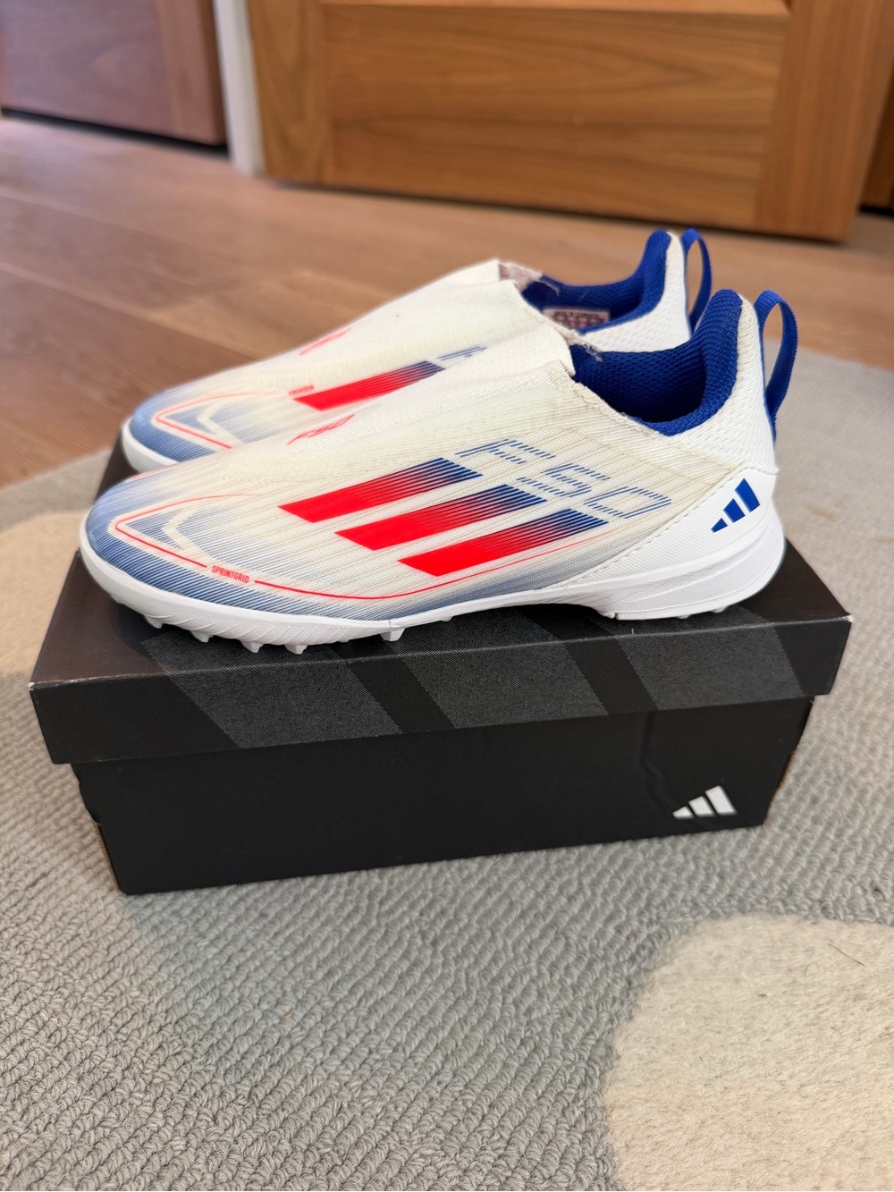 adidas Kids F50 Turf Soccer Cleats Slip-On No Lace